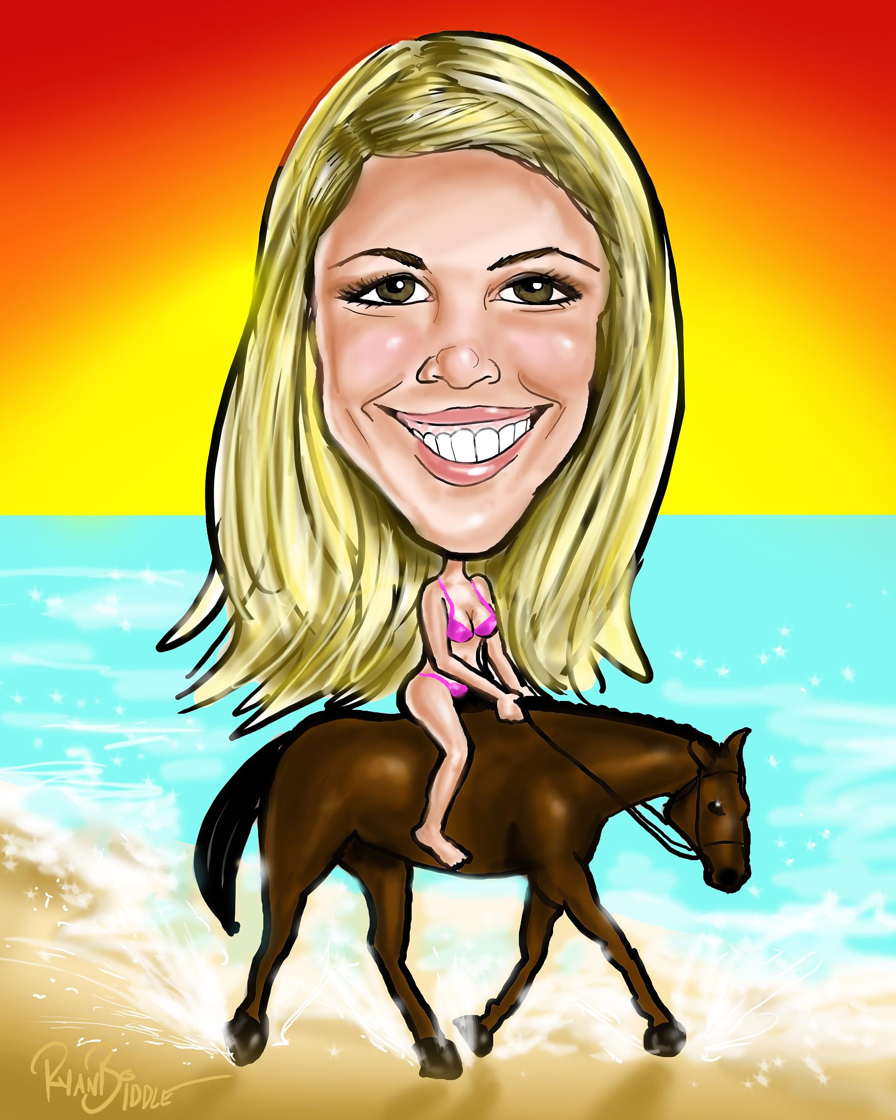 Bikini Horse Girl