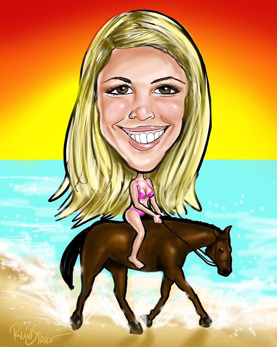 Bikini Horse Girl